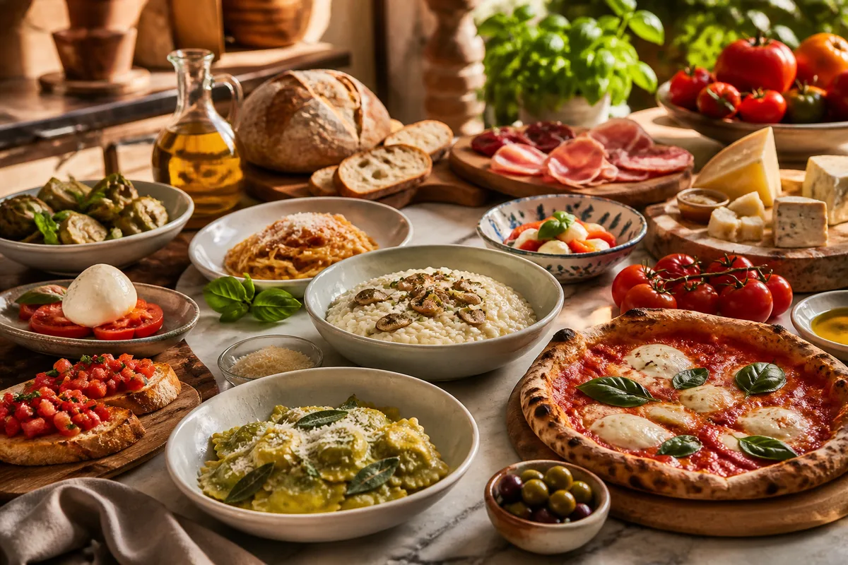 Les classiques de la cuisine italienne, région par région