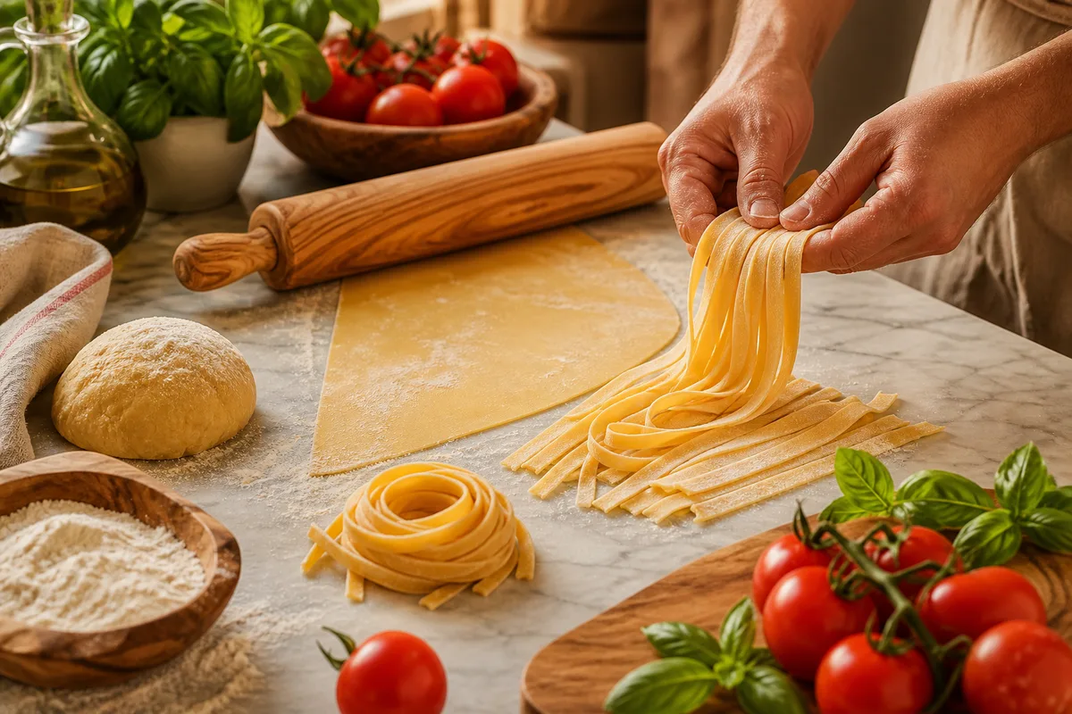 Pâtes fraîches maison : la technique pas à pas